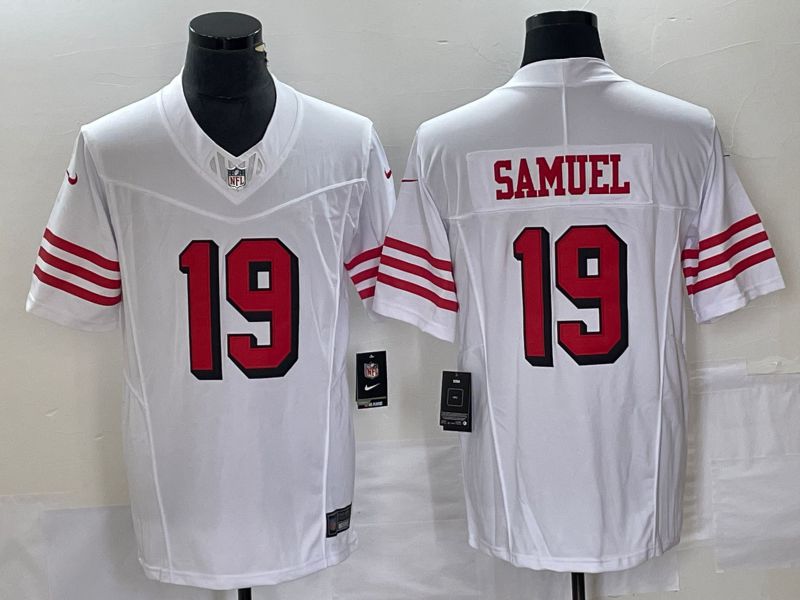 Men San Francisco 49ers #19 Samuel White 2023 Nike Vapor Limited NFL Jersey